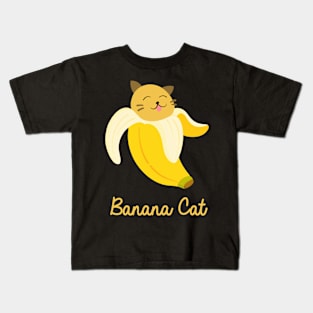 Gift cat kitten banana cat Kids T-Shirt